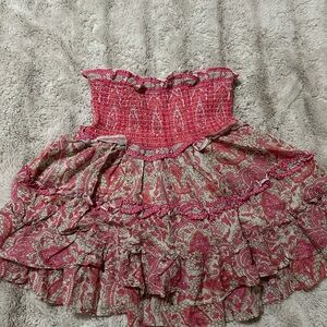 Jennifer & Grace Pink Stretchy Flare Skirt Size M